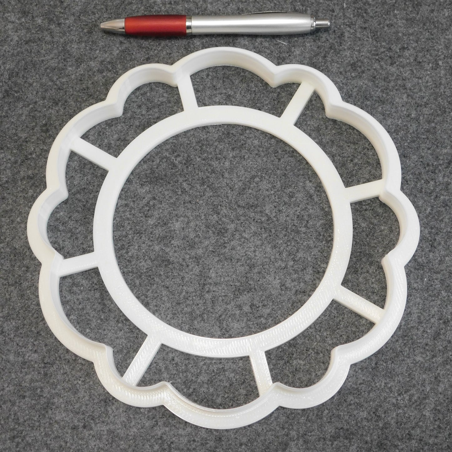 Double Scalloped Clay Cutter for Round GR Pottery Forms
