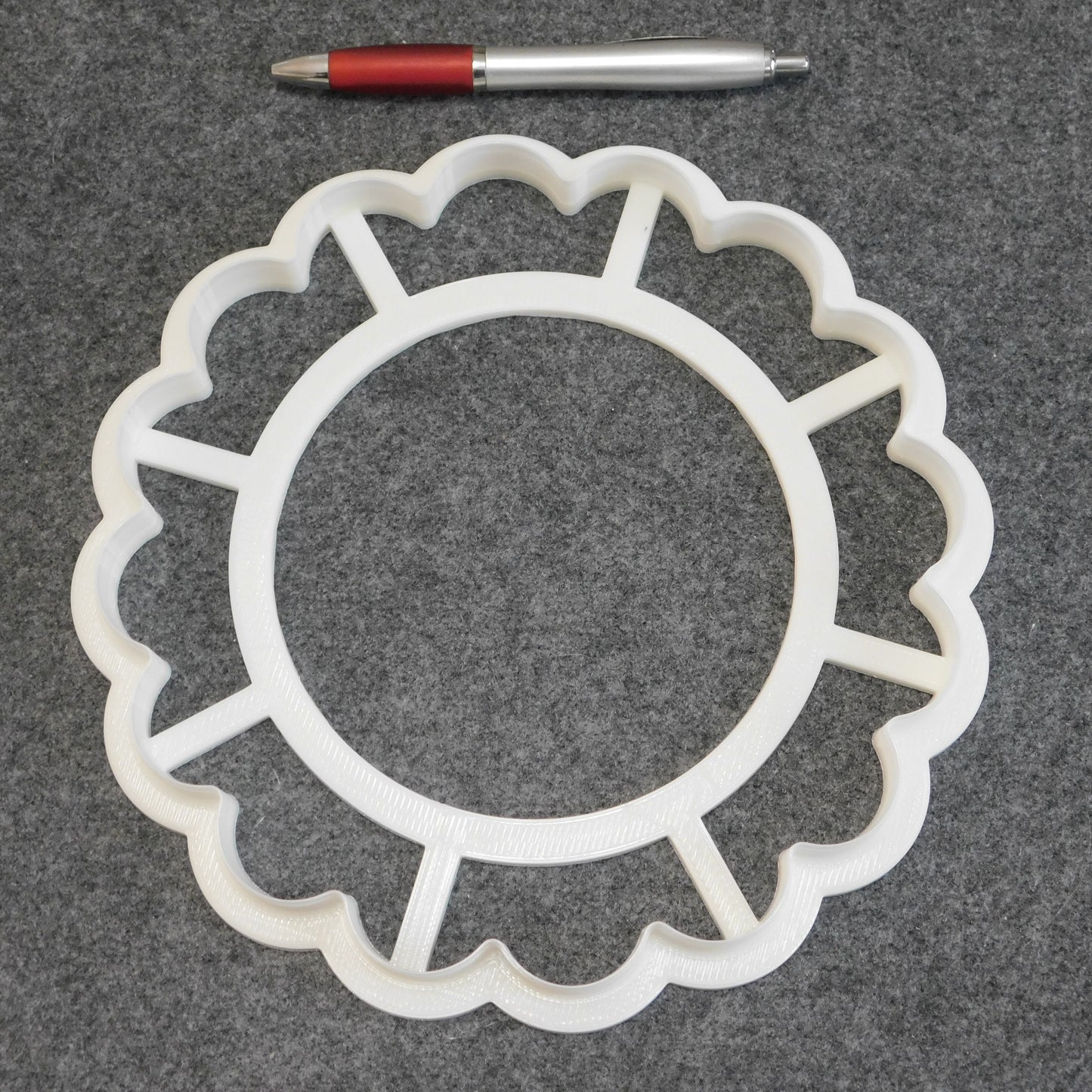 Scalloped Clay Cutter for Round GR Pottery Forms