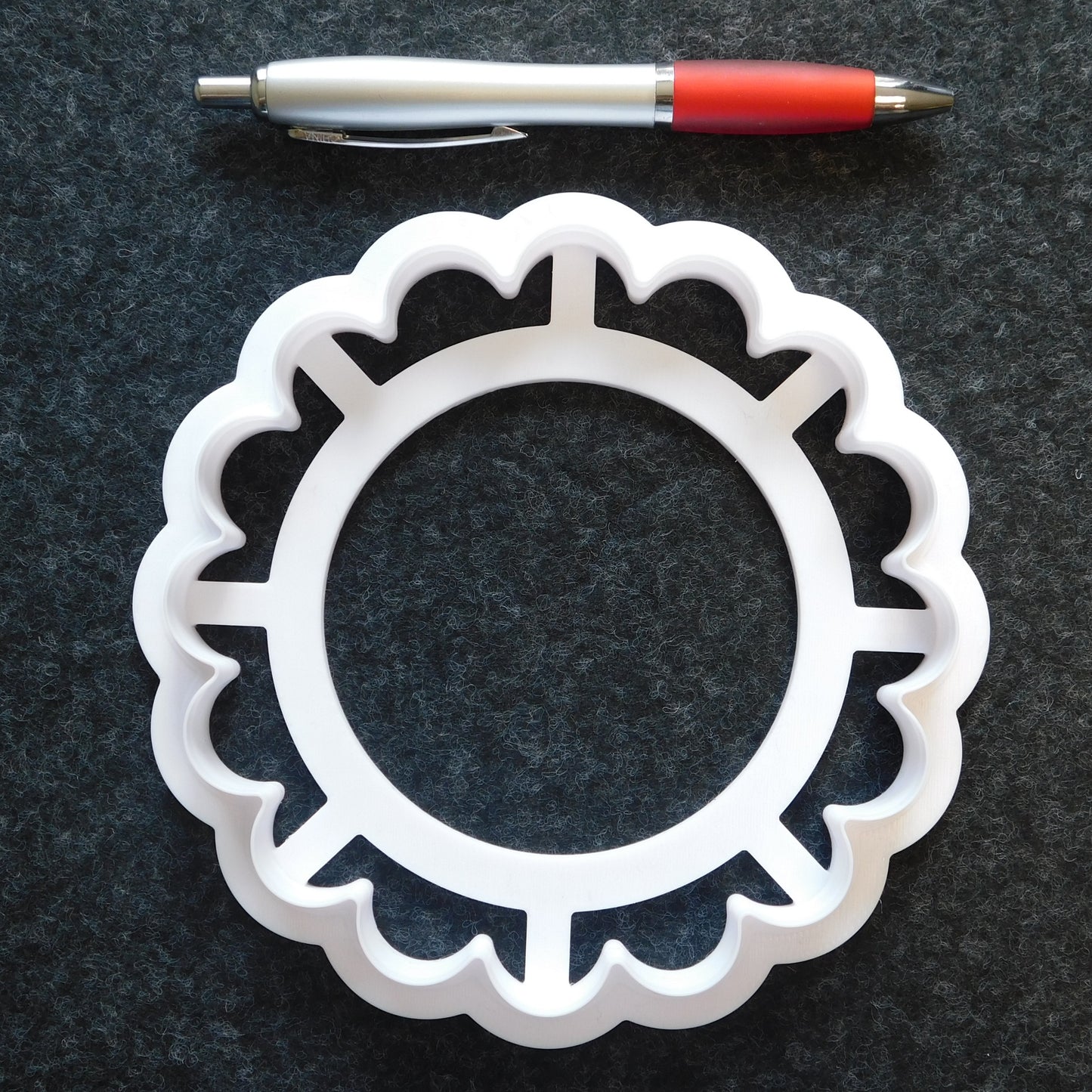 Scalloped Clay Cutter for Round GR Pottery Forms