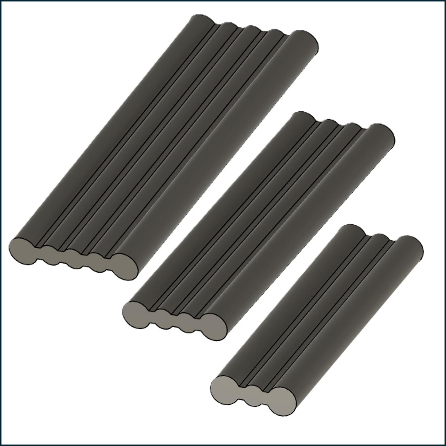 Handheld - Basket Weave Handle Dies