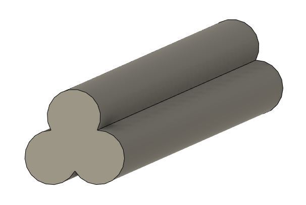 Handheld - Three-Leaf Clover - Clay Extrusion Die