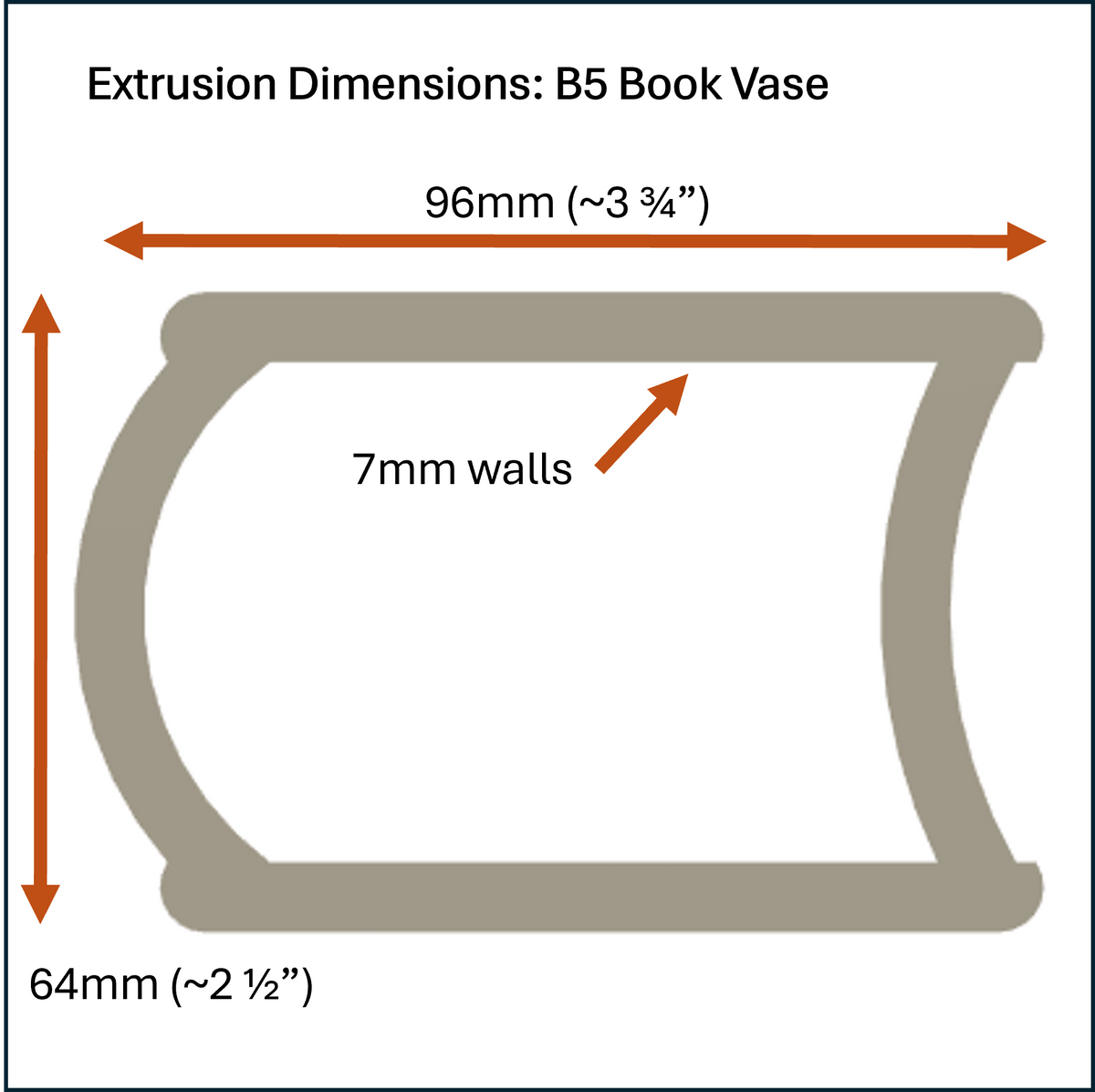Bailey 5 - Book Vase Die