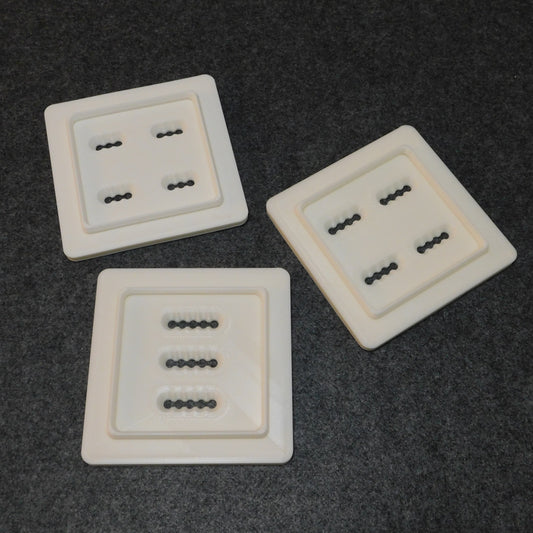 Bailey 4 - Set of Three Basket Weave Dies - Clay Extrusion Dies