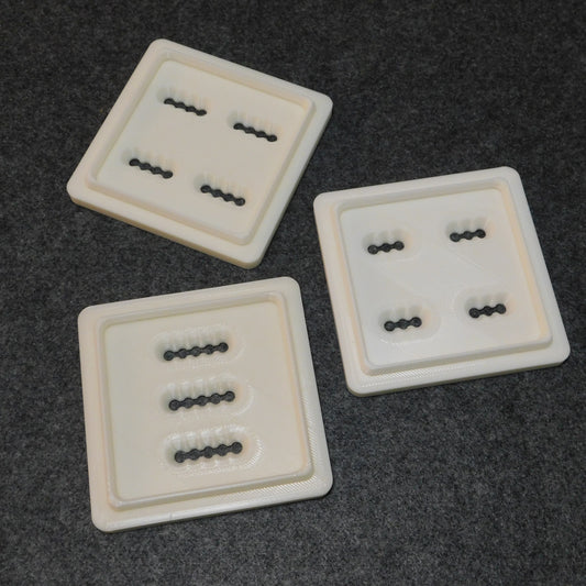 Square Basket Weave Die - Set of Three Dies