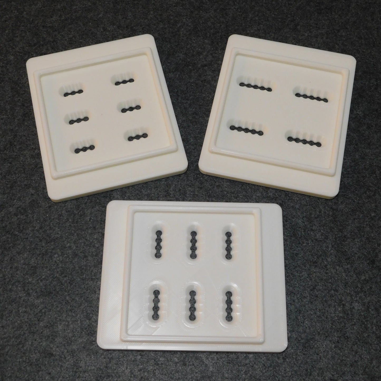 Bailey 5 - Set of Three Basket Weave Dies - Clay Extrusion Dies