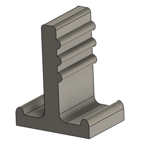 Handheld - Test Tile Die B - Clay Extrusion Die