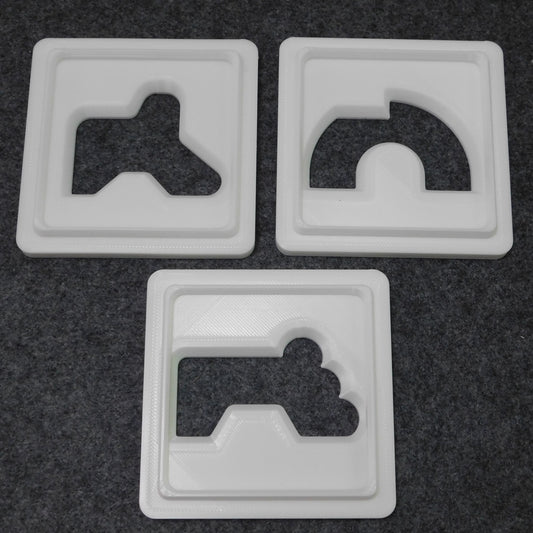 Square Die for Pot Feet - Set of Three