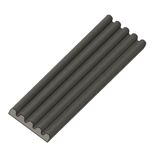 Square Ribbed Wall Die - 70 mm