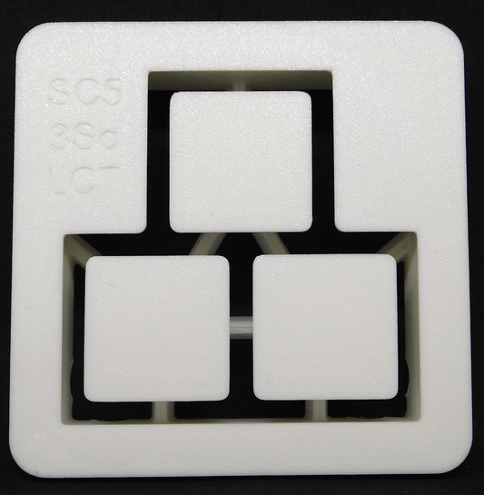 Scott Creek 5 - Three Squares - Clay Extruder Die