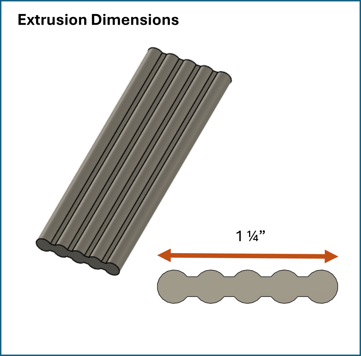 Bailey 5 - Basket Weave - All Three Strand Sizes - Clay Extrusion Die