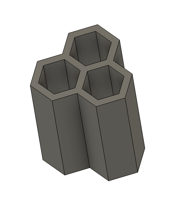 Square Die for Three Hexagons Extrusion