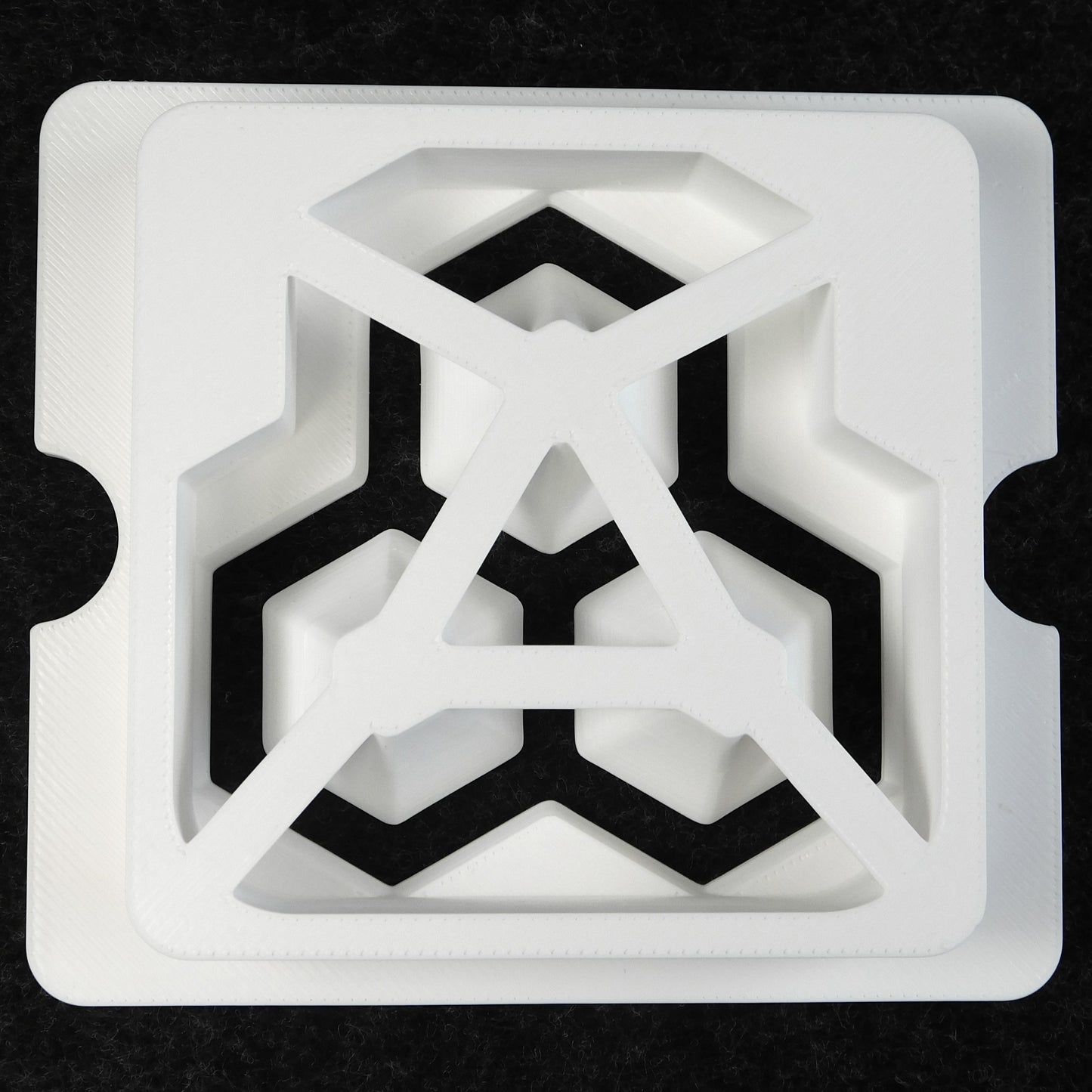 Square Die for Three Hexagons Extrusion