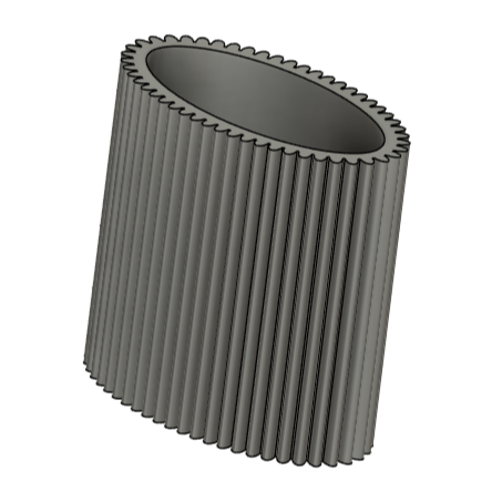 Square Die for Lined Oval Extrusion
