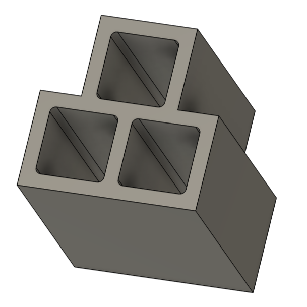 Square Die for Three Squares