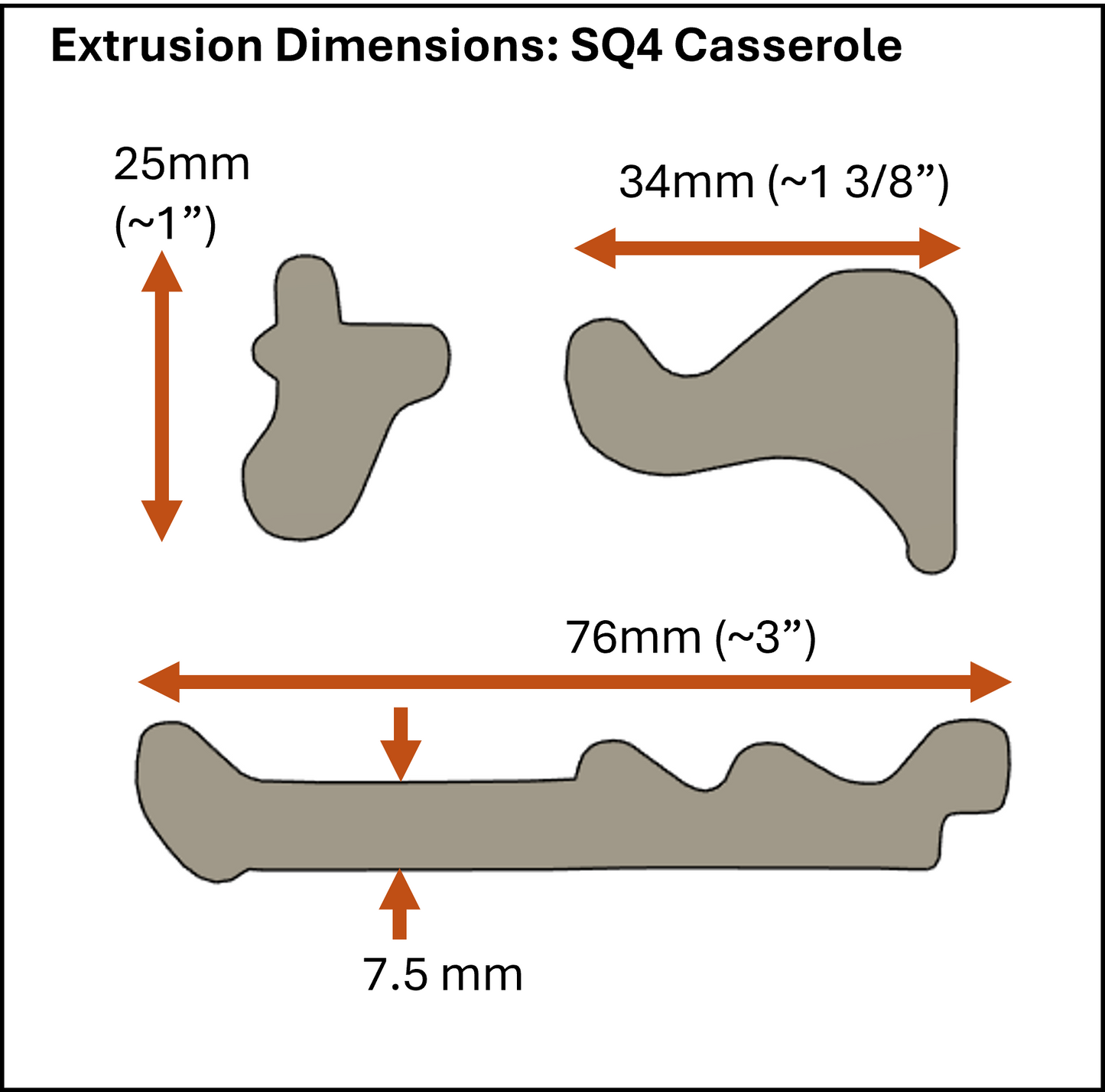 Square Casserole Die with Blocker
