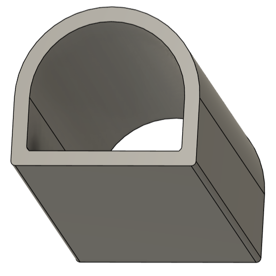 Square D-Square Clay Extrusion Die