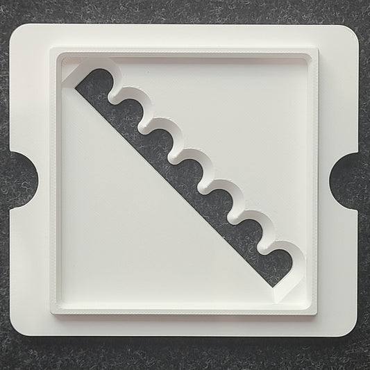 Square Ribbed Wall Die - 100 mm