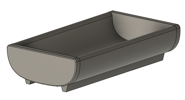 Square Small Tray - Clay Extrusion Die