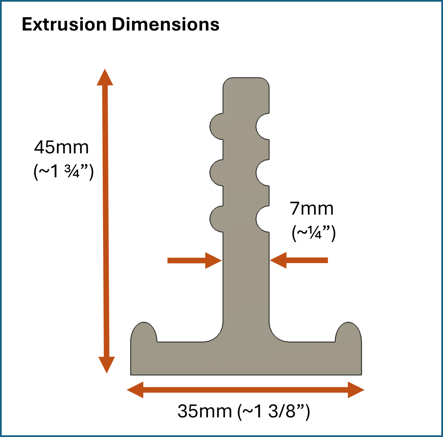 Handheld - Test Tile Die A - Clay Extrusion Die