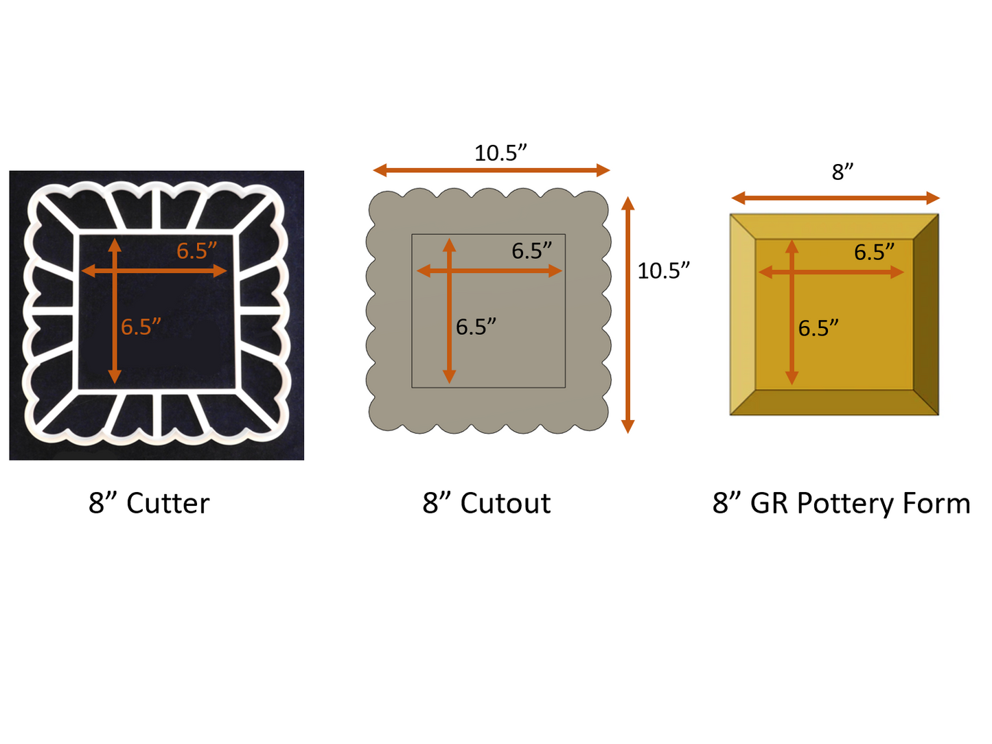 Square Scalloped Clay Cutter